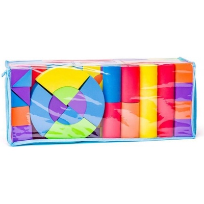 Plastica Pěnové kostky velké v tašce 52 ks