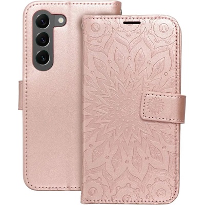 Forcell Кожен Калъф за Samsung S23 Plus, Forcell Mezzo Book Case, Розов (5903396188572)