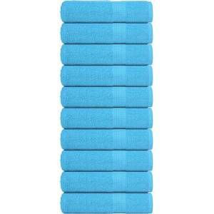 vidaXL Кърпи за баня FROGN 10 бр. Тюркоазени 100x150 см 360 г/м2 (136982)