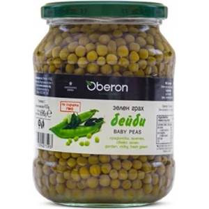 Oberon Зелен грах бейби Оберон 680 гр. буркан