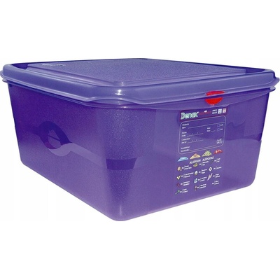 Denox gastronádoba GN1/2 s víkem GASTRONOX ALLERGEN, 150 mm, PP, objem 10 L