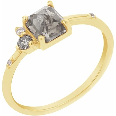 Eppi Prsten se salt and pepper diamantem a lab grown diamanty Kenya R44757