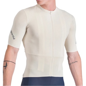 Sportful Мъжка фланелка с къс ръкав за колоездене Sportful Hyperepic Jersey Cycling jersey - Cream - размер XXL (056-3896-0116)