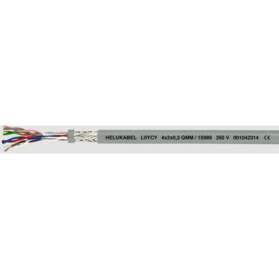 Helu 15996-500 datový LifYCY 16 x 2 x 0.2 mm² šedá 500 m