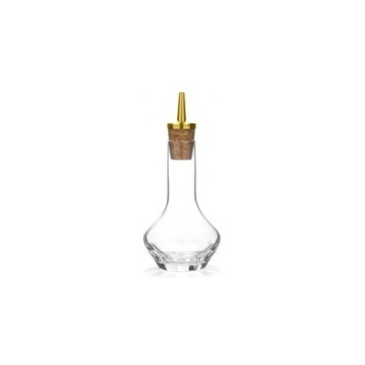 Cocktail Kingdom Broušená lahvička na bitters zlaté nalévátko 100 ml