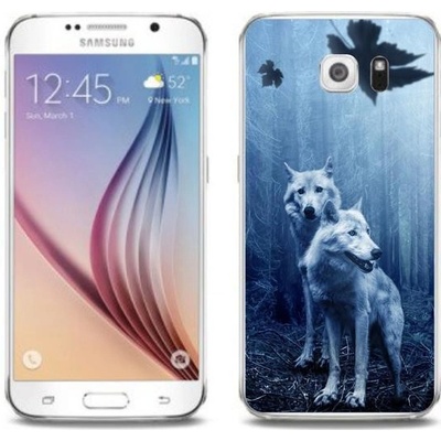 Pouzdro mmCase gelové Samsung Galaxy S6 Edge - vlci v lese