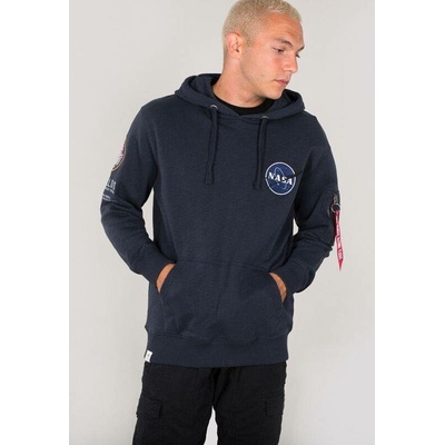 Alpha Industries mikina Apollo 11 Hoody modrá