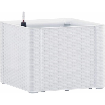 STEFANPLAST Samozavlažovací kvetináč NATURAL DELUXE 43x43x33cm biela