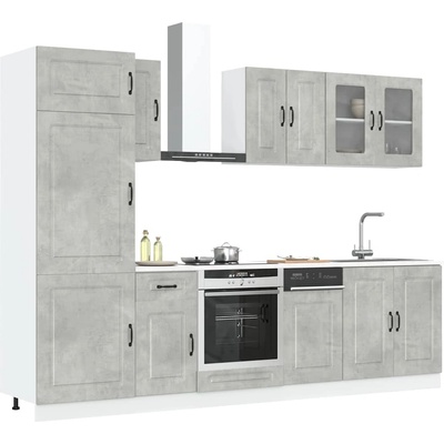 vidaXL Комплект кухненски шкафове от 8 части Kalmar, инженерно дърво (3314795)