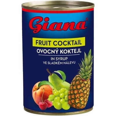 Giana Ovocný koktejl ve sladkém nálevu 410 g – Zbozi.Blesk.cz