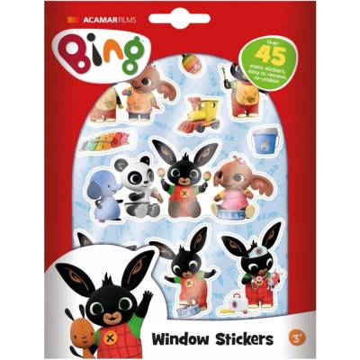 Lowlands Okenní dekorace Bing Bunny 50ks samolepek