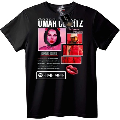 NOONEBRAND Тениска Omar Cortz Primera Musa - 2XL, Black