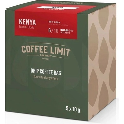 COFFEE LIMIT DRIP COFFEE BAG Kenya Sakami Gloria 5 x 10 g
