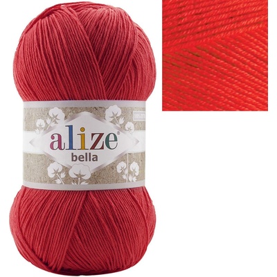 Alize Příze Bella 100 - bavlna Bella: 56 Červená