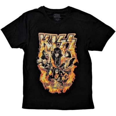 Kiss End Of The Road Tour Orange (Back Print) Black M Риза (KISSTS52MB02)