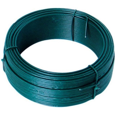 Vázací drát poplastovaný - drát 1,4/2,0 mm, délka 50 m, zelený