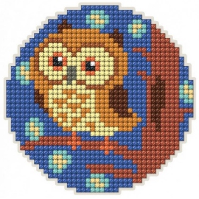 Collection D'Art Collection D`art - Фигура с диамантена мозайка и магнит - Бухал (DCM010)