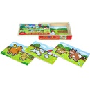 Teddies 00512014 Puzzle Moje první zvířátka 4x12 dílků