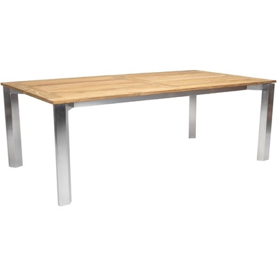 Stern Jídelní stůl Penta, Stern, obdélníkový 220 x 100 x 73 cm, rám nerezová ocel, deska teak