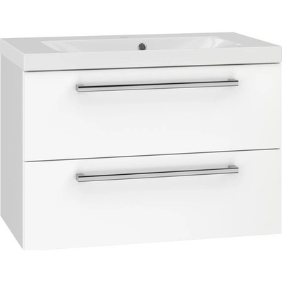 EBS Pure Skříňka s umyvadlem 81 cm, bílá 1 set