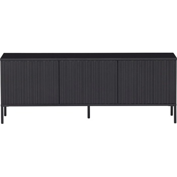 WOOOD Черна маса за телевизор от масивен бор 150x56x44 cm Gravure - WOOOD (373473-Z)