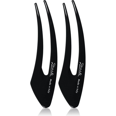 Janeke Hair Clip sponky do vlasů Black 13 cm