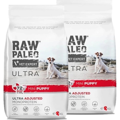Vetexpert Raw Paleo Ultra Beef Puppy Mini 2 x 8 kg