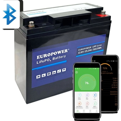 EUROPOWER LiFePO4 12,8V 25,2Ah LFP