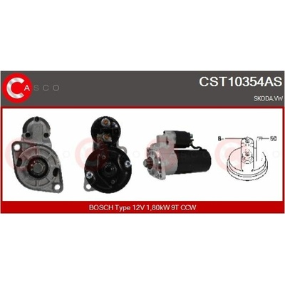 ROZRUSZNIK 12V 1.8KW CST10354AS