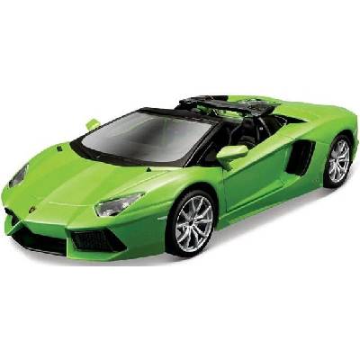 Maisto Aventador Roadster metal zelené assembly line 1:24