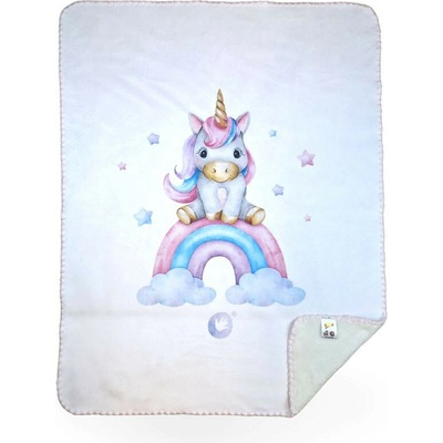 Kikko Detská španielska deka Xkko Lux Rainbow Unicorn