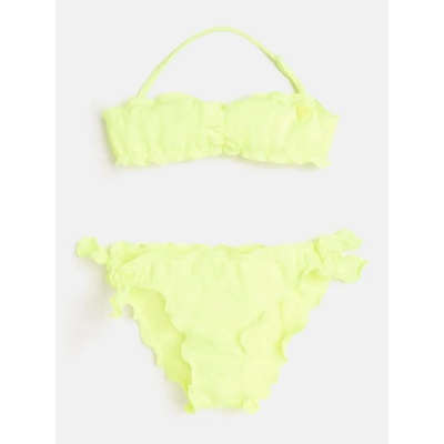 GUESS Бански за момиче в жълто Guess