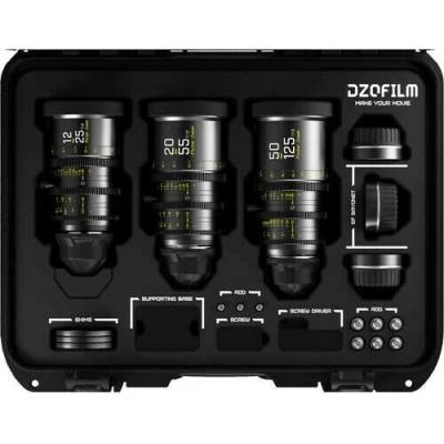 DZOFILM Pictor Zoom 3 Lens Kit 12-25 / 20-55 / 50-125 mm T2,8 pro PL/EF černý