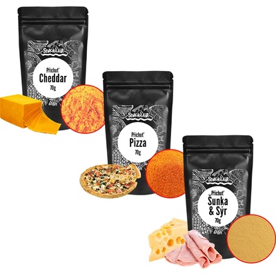 SnackAir Popcorn příchutě 3 x 70 g (šunka sýr, cheddar, pizza)