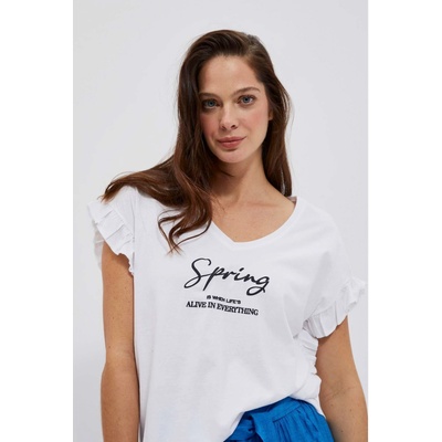 Moodo Дамска тениска Moodo Moodo | Byal | ЖЕНИ | XS