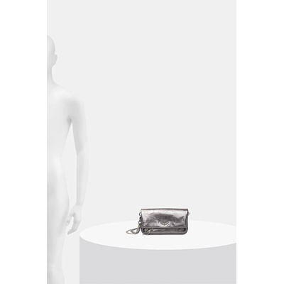 Zadig&Voltaire Кожена чанта zadig&voltaire rock nano vintage metal (lwba04155)