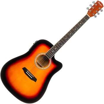 Pasadena PDC-10E Vintage Sunburst Електро-акустична китара Дреднаут