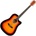Pasadena PDC-10E Vintage Sunburst Електро-акустична китара Дреднаут