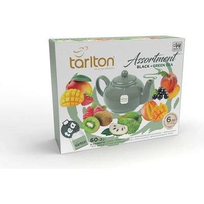 Tarlton Assortment Black & Green Tea 60 x 2 g