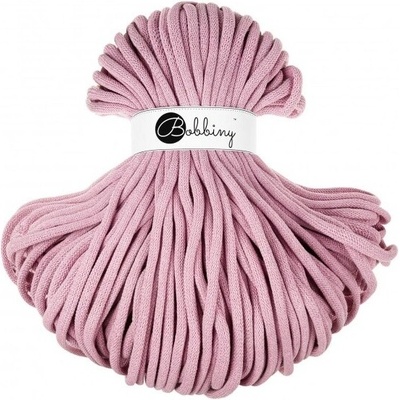 Bobbiny bavlněná šňůra JUMBO 9mm Dusty Rose