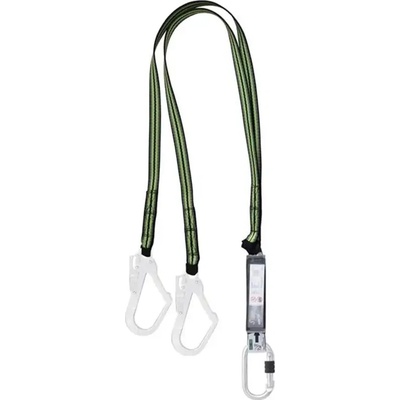 Tlmič pádu s dvomi popruhmi, 2 háky + 1 karabina , dĺžka 1,8m, FA3040018FA3040018