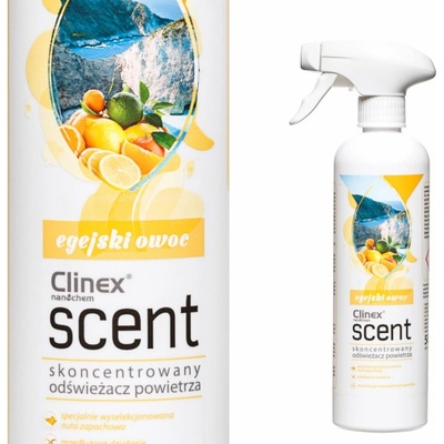 Clinex Koncentrovaný osvěžovač vzduchu nastříkaný na povrchy Aegeski Owoc 500 ml