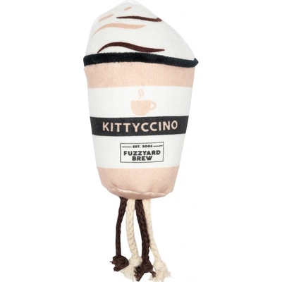FuzzYard Cat plyšový kelímek Kittyccino catnip 13 cm