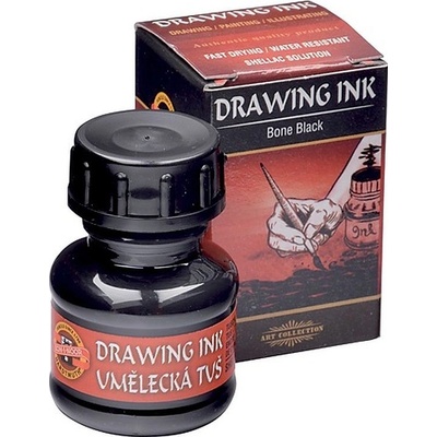 Umělecká tuš čerň kostní 20g Koh-i-noor 2700 – Hledejceny.cz