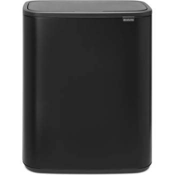 Brabantia Кош за отпадъци Brabantia - Bo Touch, 2 x 30 l, Matt Black (1003218)