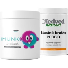 Medveď natural IMUNKO jablko 115 g + Šťastné bruško probio 50 g