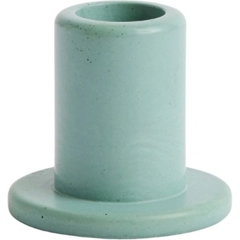 Hay Tube S Свещник за класическа свещ, пастелно зелен, бетонен (AE375-A601-AF93)