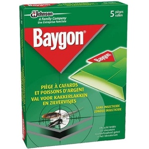  Baygon Капан за хлебарки и сребърни рибки 5бр (3420)