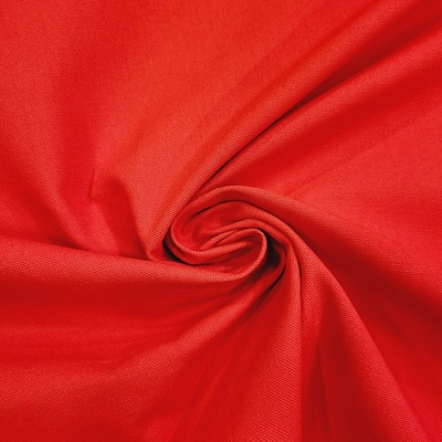 Bavlněná látka UNI červená - rouge hrubá bavlna 220g šíře 150 cm