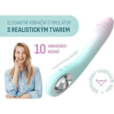 Kvigo Elegantní vibrační stimulátor s realistickým tvarem